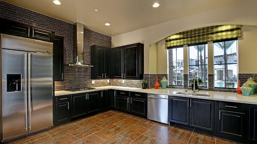 Community kitchen inside Birch Hills apartment homes
